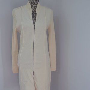 August Silk Wool Sweater Dress with Front Zipper